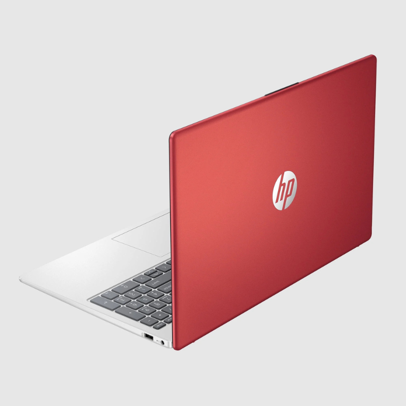 Untitled design (2) Restored HP 15-FD0083WM 15.6" HD Pentium N200 1.8GHz Intel UHD Graphics 4GB RAM 128GB SSD Win 11 Home in Smode Scarlet Red (Refurbished) - Image 1