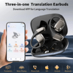 AI Language Translation Earbuds, 3-in-1 AI Translator Earbuds Real Time for 144 Languages, Wireless Bluetooth Headphones, Translator Device with APP fit IOS and Android for Travel, Business, Learning - Image 2